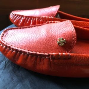 Tory Burch Ladies Loaders in Autumn’s Orange.
